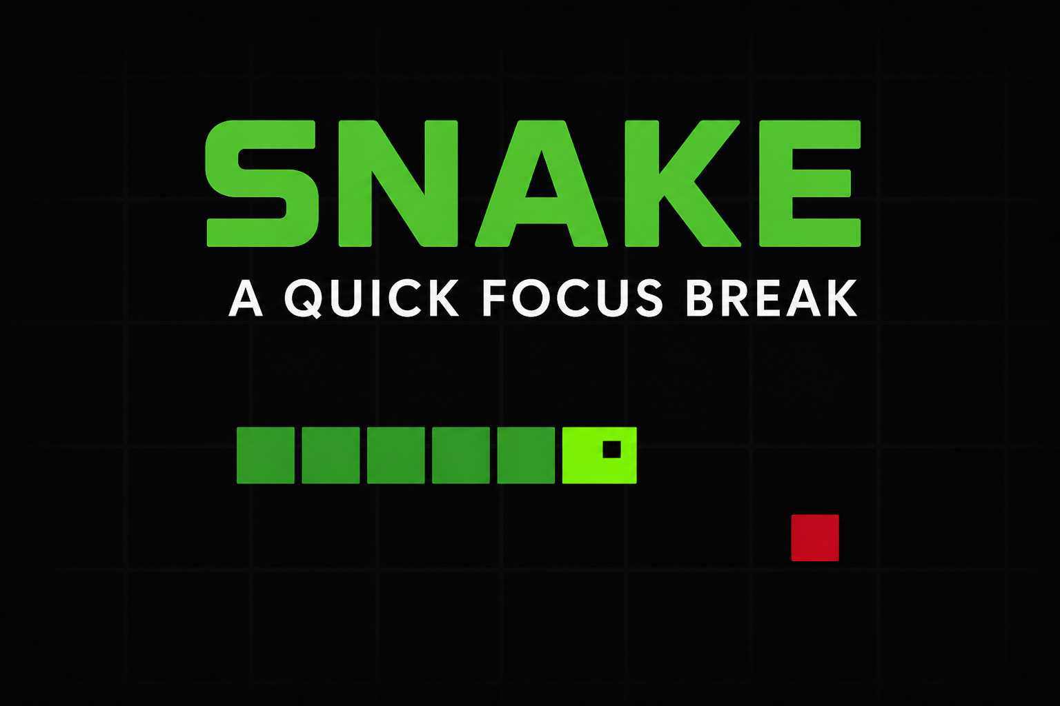 Play Snake: A Quick Focus Break - The Power Knowledge